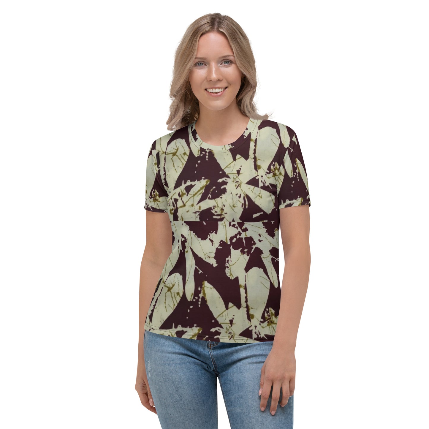 Brown Adire Women's T-shirt