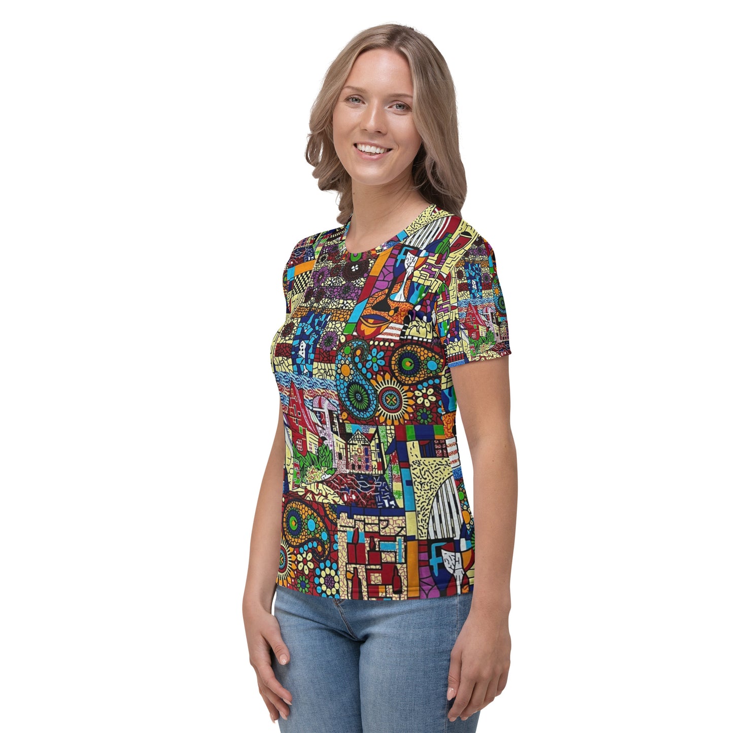 Colourful Artsy Ankara Women's T-shirt