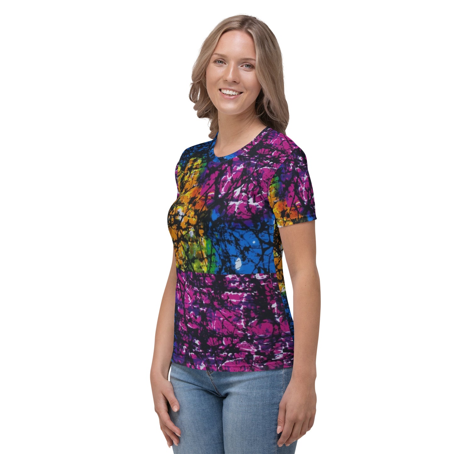 Multicolour Adire Ankara Women's T-shirt