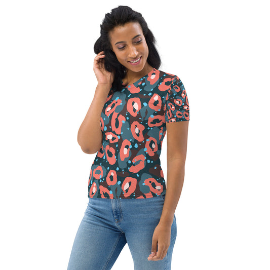 Leopard Peach Women's T-shirt