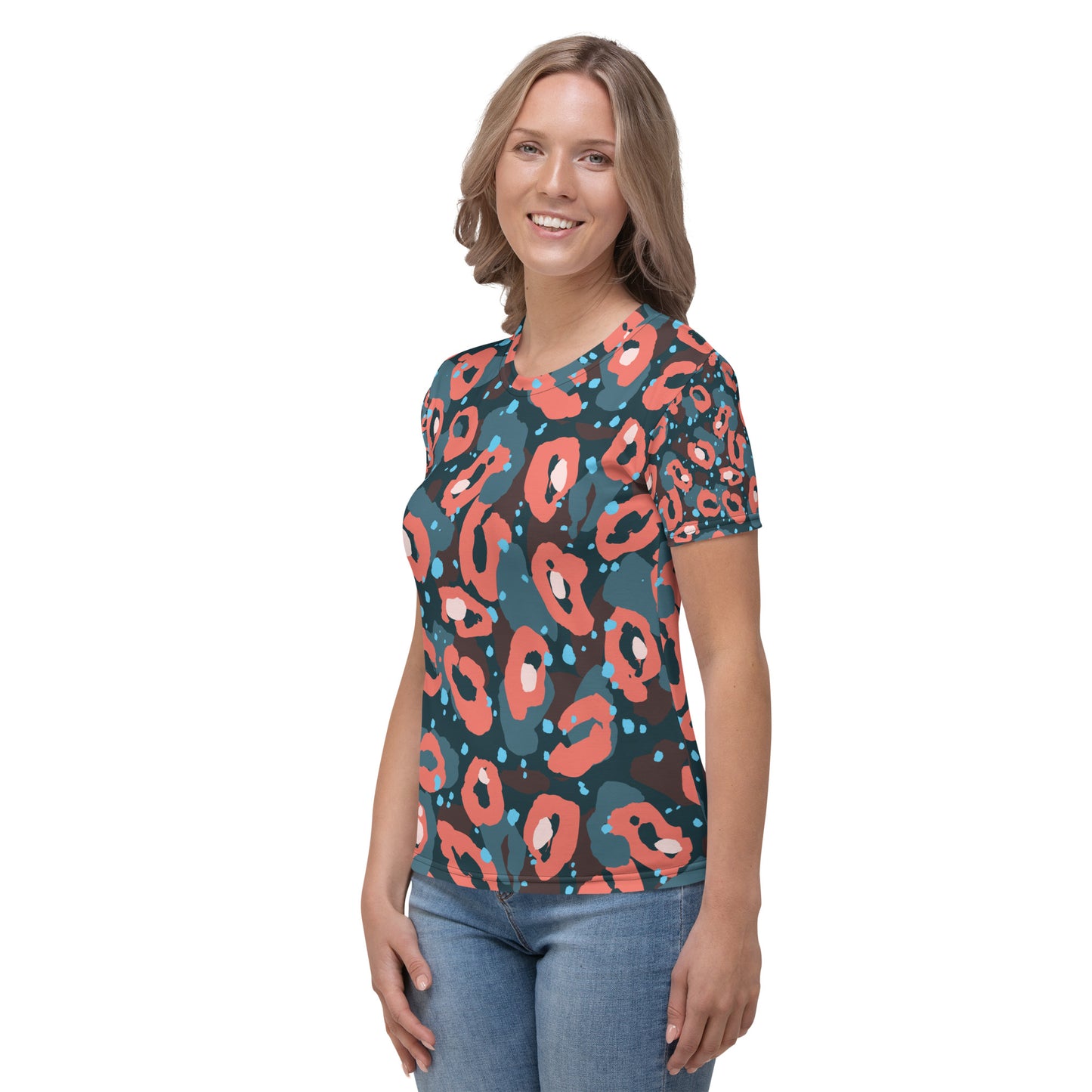 Leopard Peach Women's T-shirt