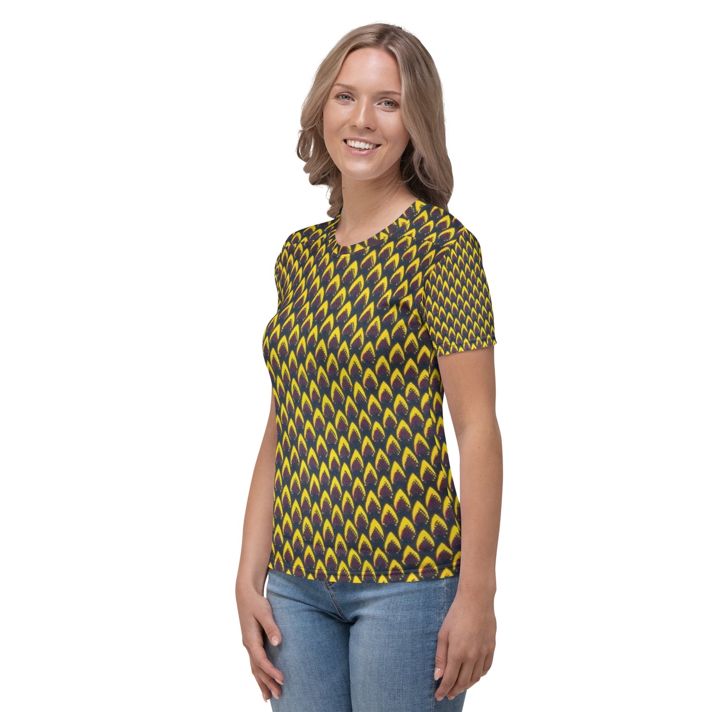 Yellow Flame Ankara Women's T-shirt