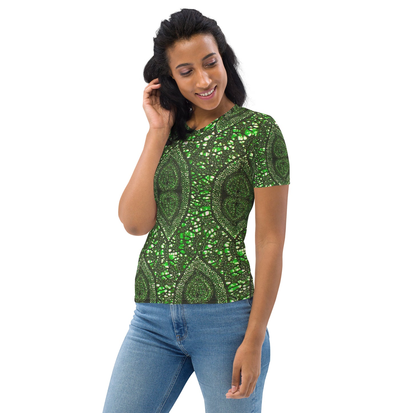 Green Peas Ankara Women's T-shirt