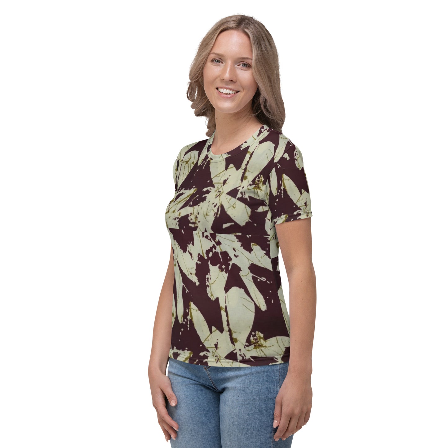 Brown Adire Women's T-shirt