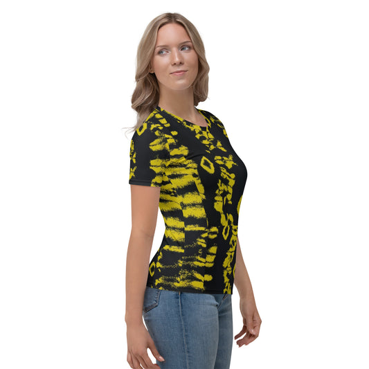 Yellow Adire Ankara Women's T-shirt