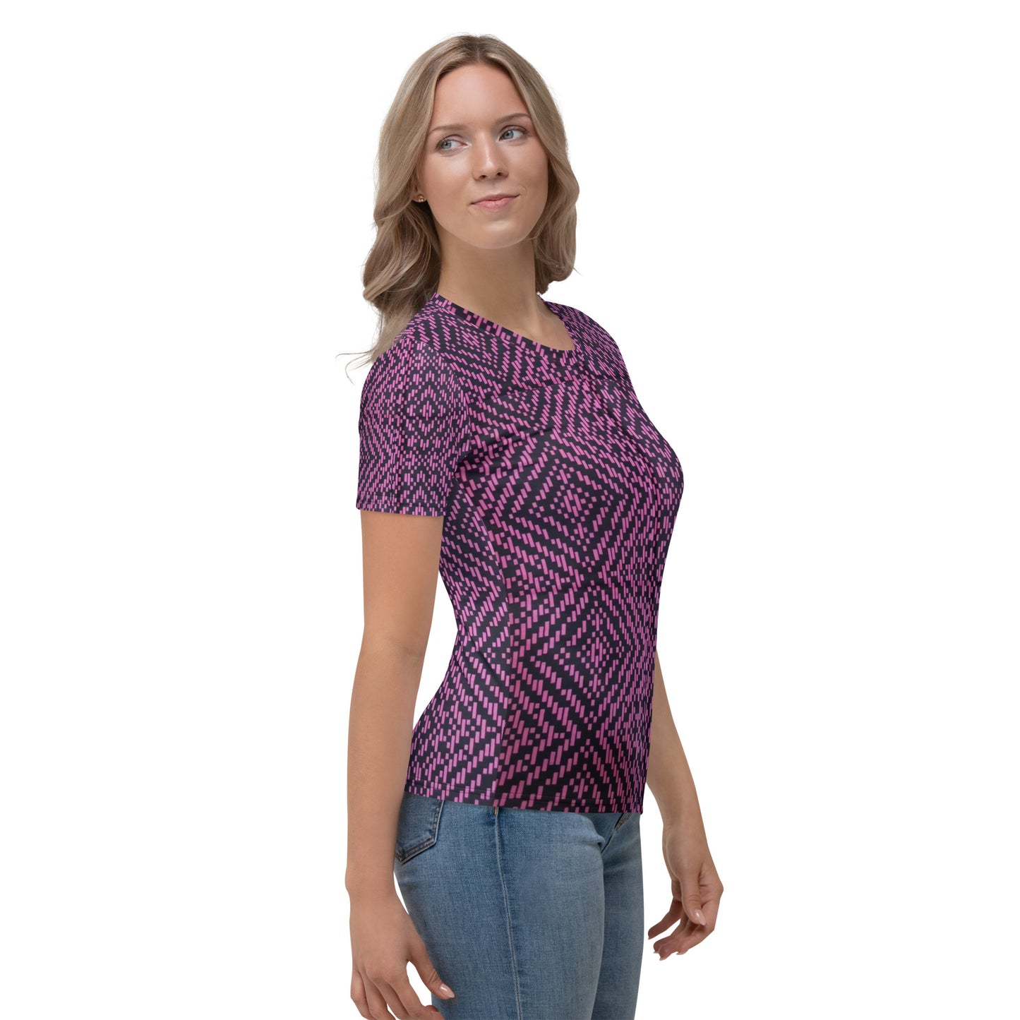 Pink Aztec Ankara Women's T-shirt