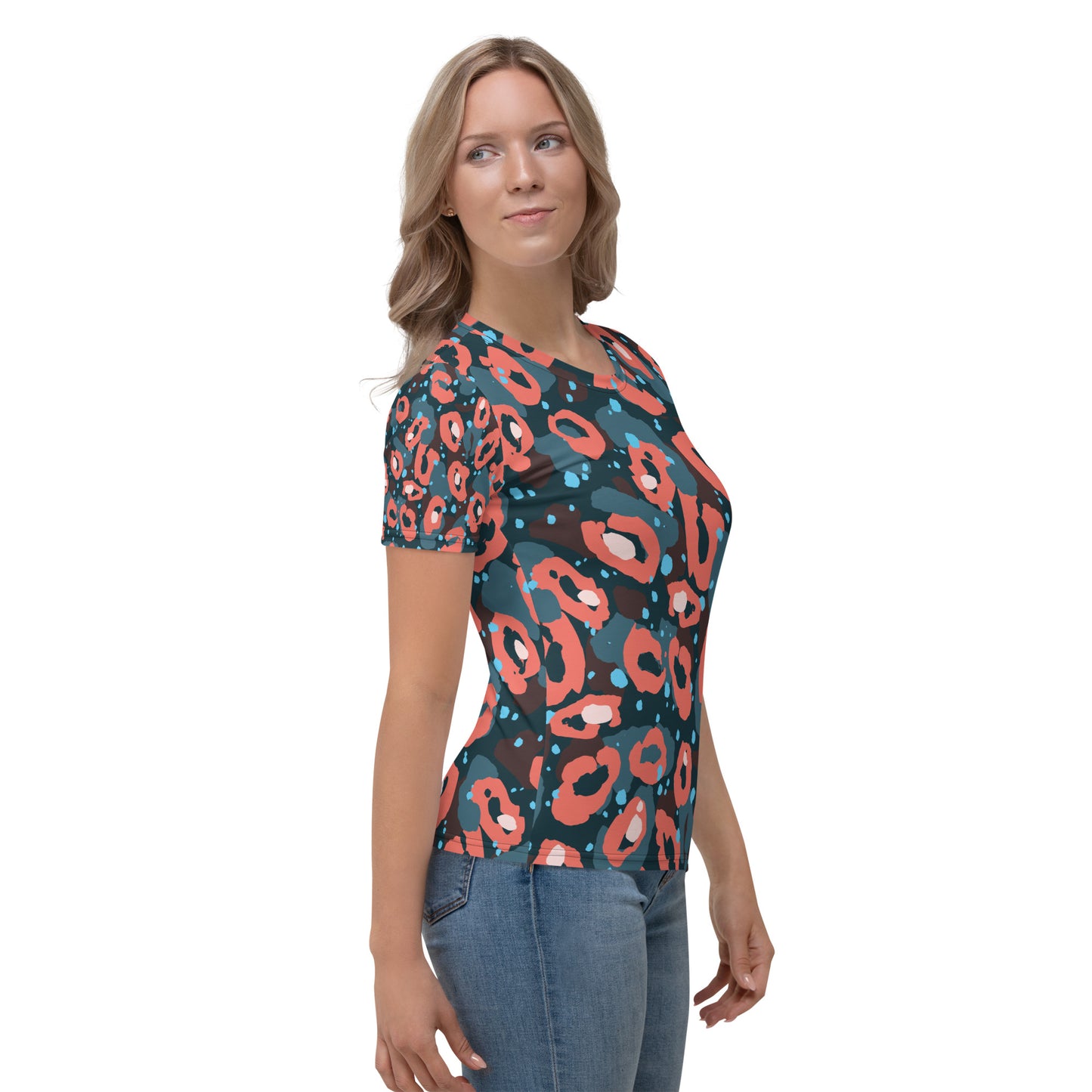 Leopard Peach Women's T-shirt