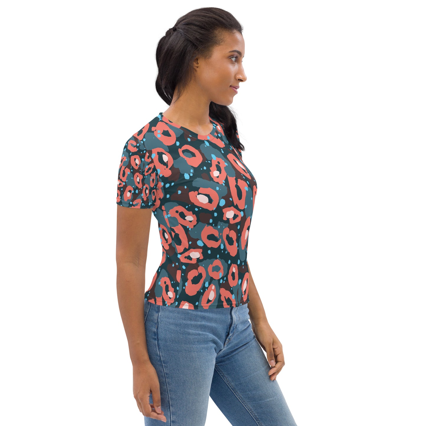 Leopard Peach Women's T-shirt