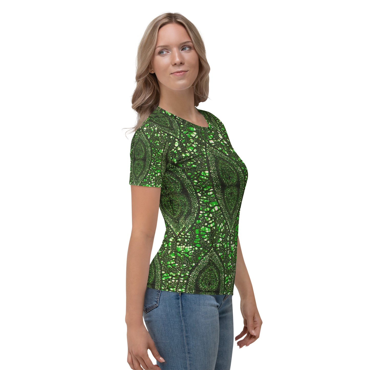 Green Peas Ankara Women's T-shirt