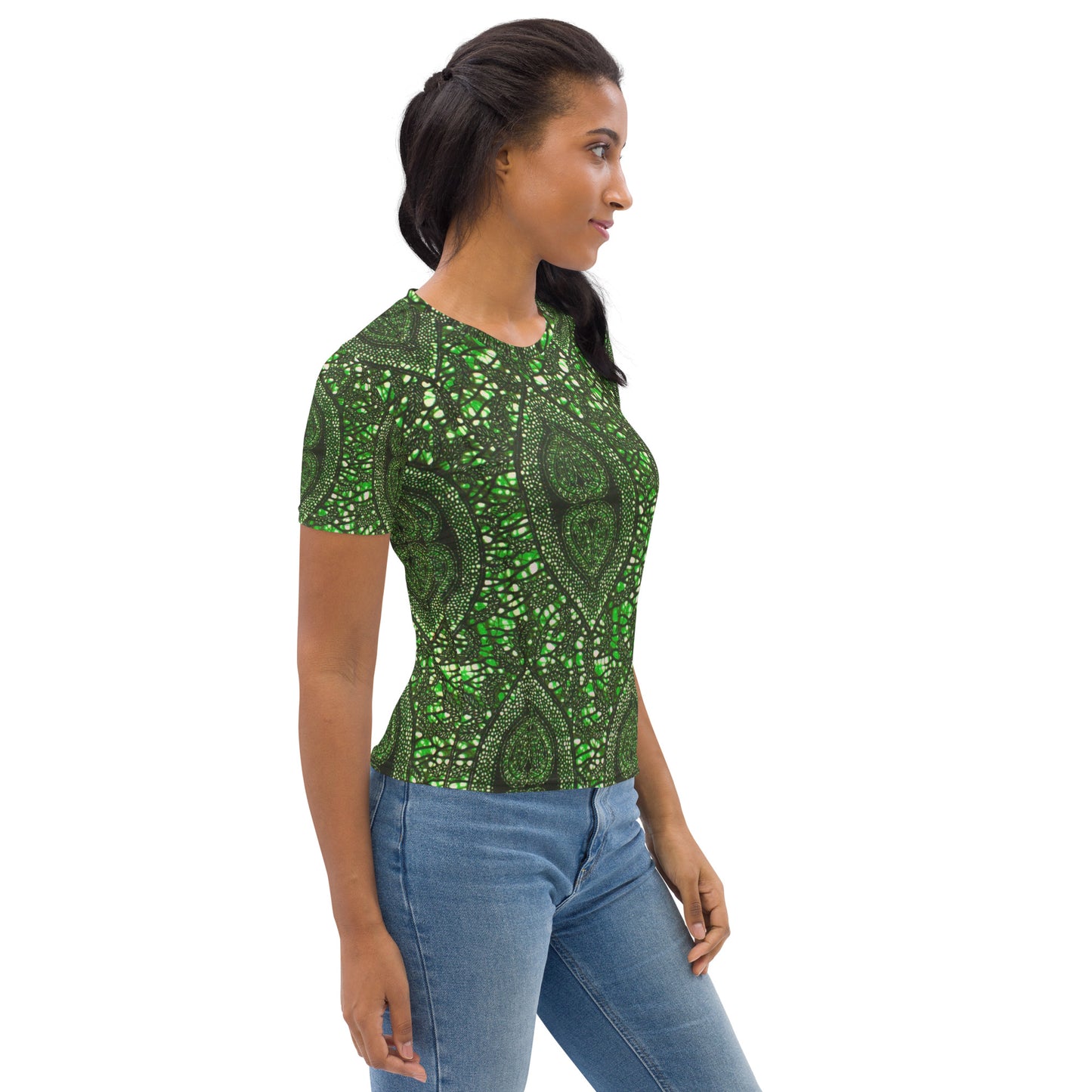 Green Peas Ankara Women's T-shirt