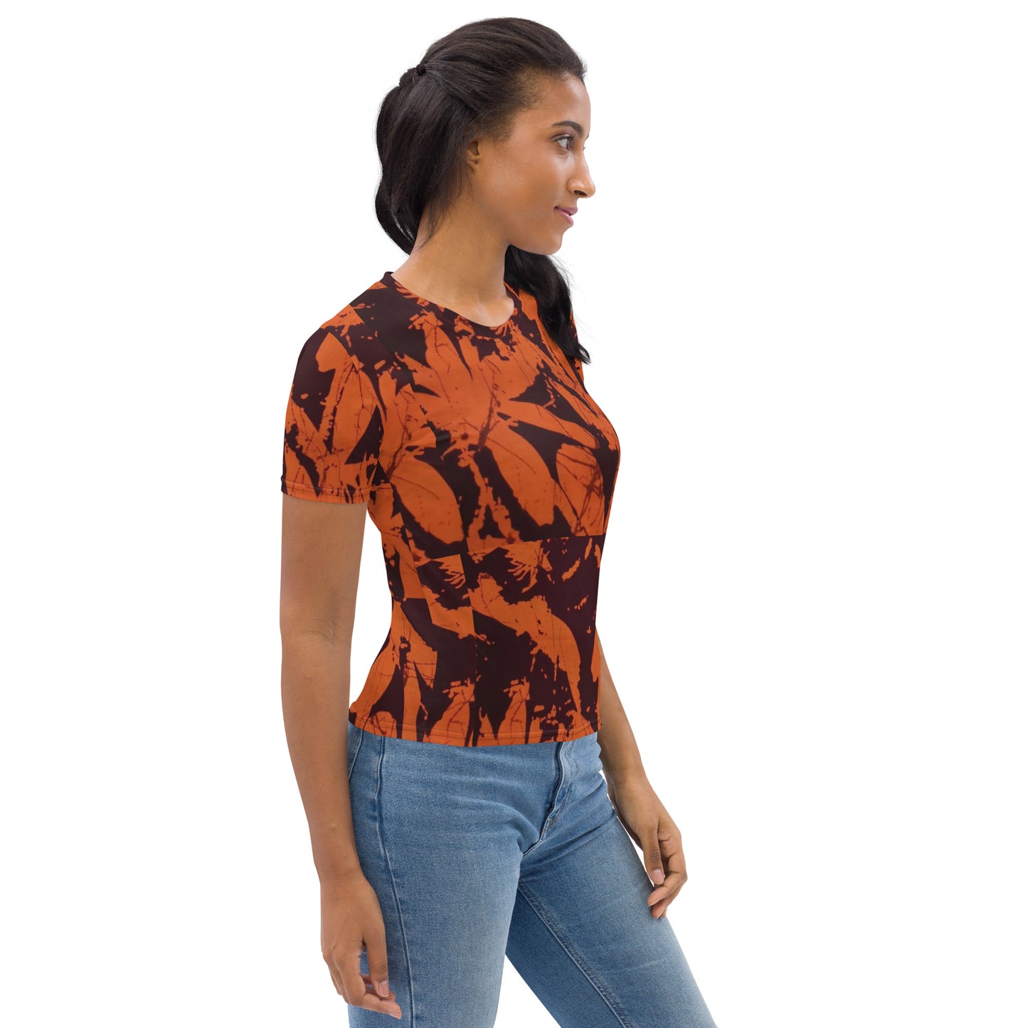 Orange Adire Women's T-shirt