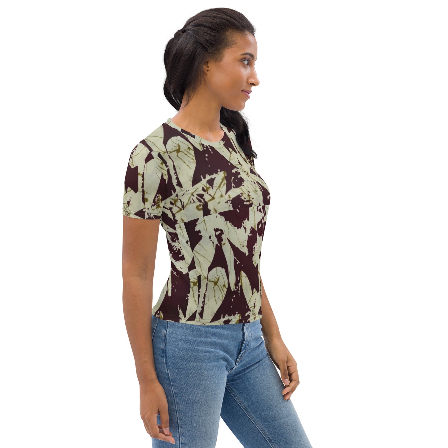 Brown Adire Women's T-shirt