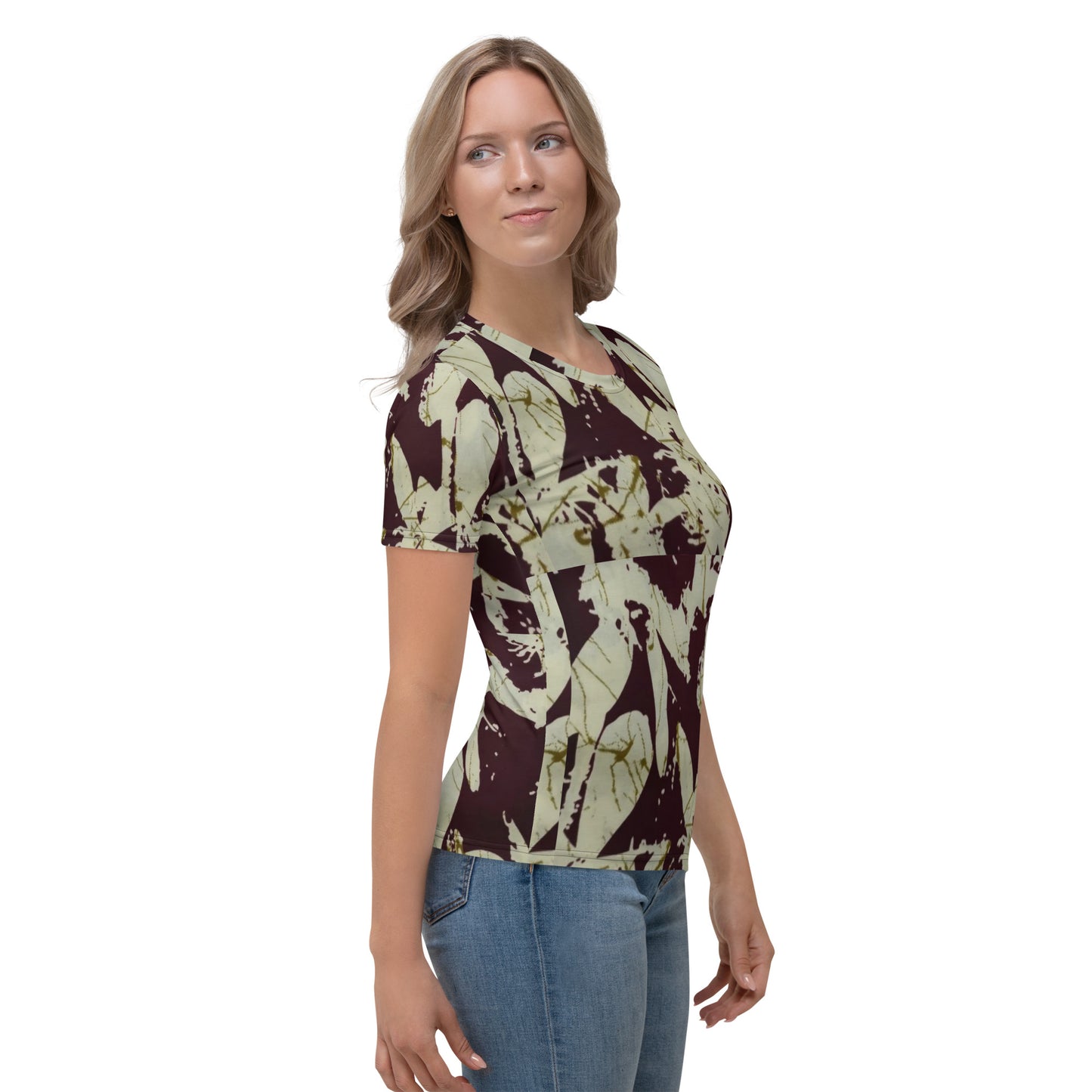 Brown Adire Women's T-shirt