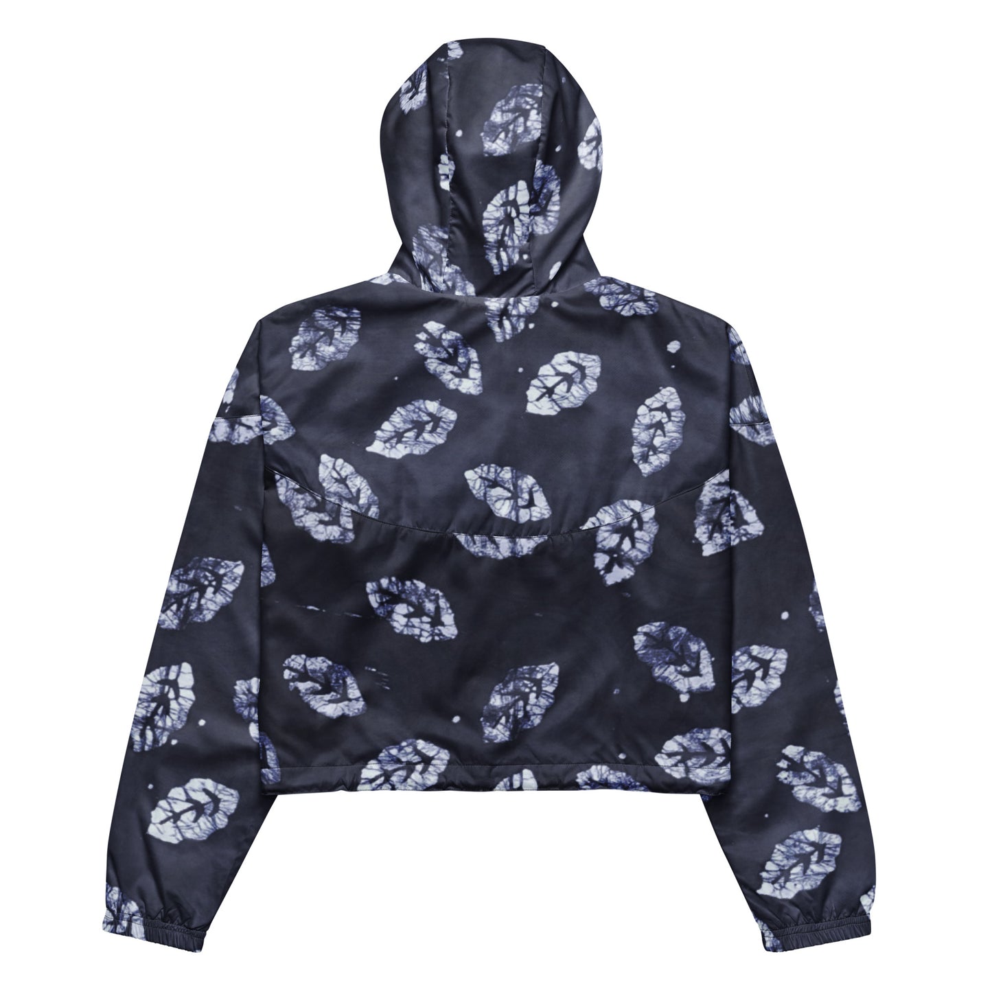 Indigo Leaf Women’s Cropped Windbreaker