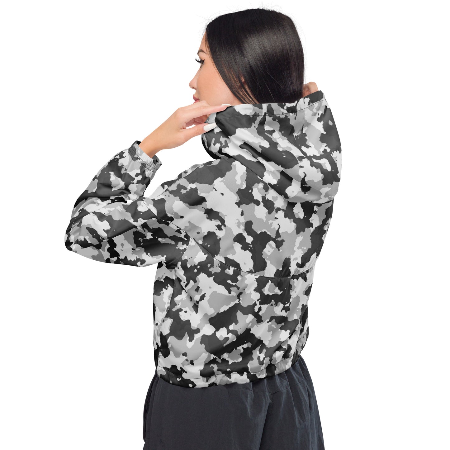 Camouflage Women’s Cropped Windbreaker