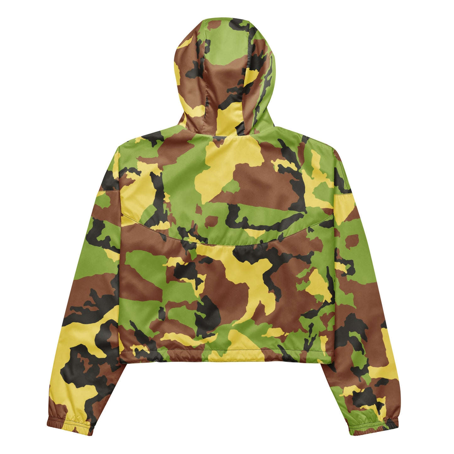 Camo Green Women’s Cropped Windbreaker