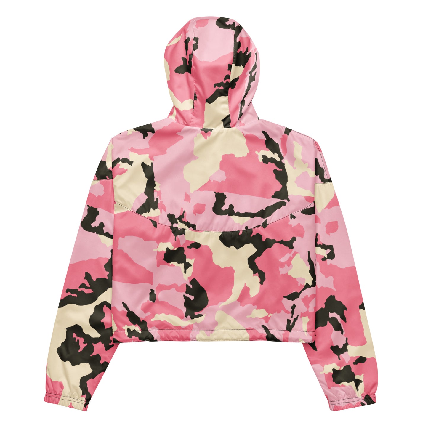 Pink Camo Women’s Cropped Windbreaker