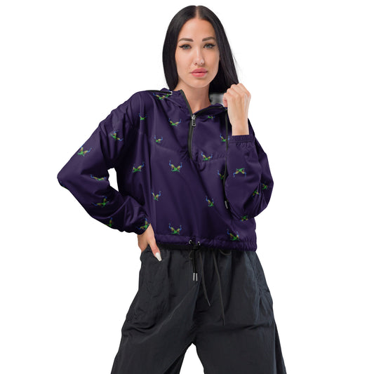 Peacock Women’s Cropped Windbreaker