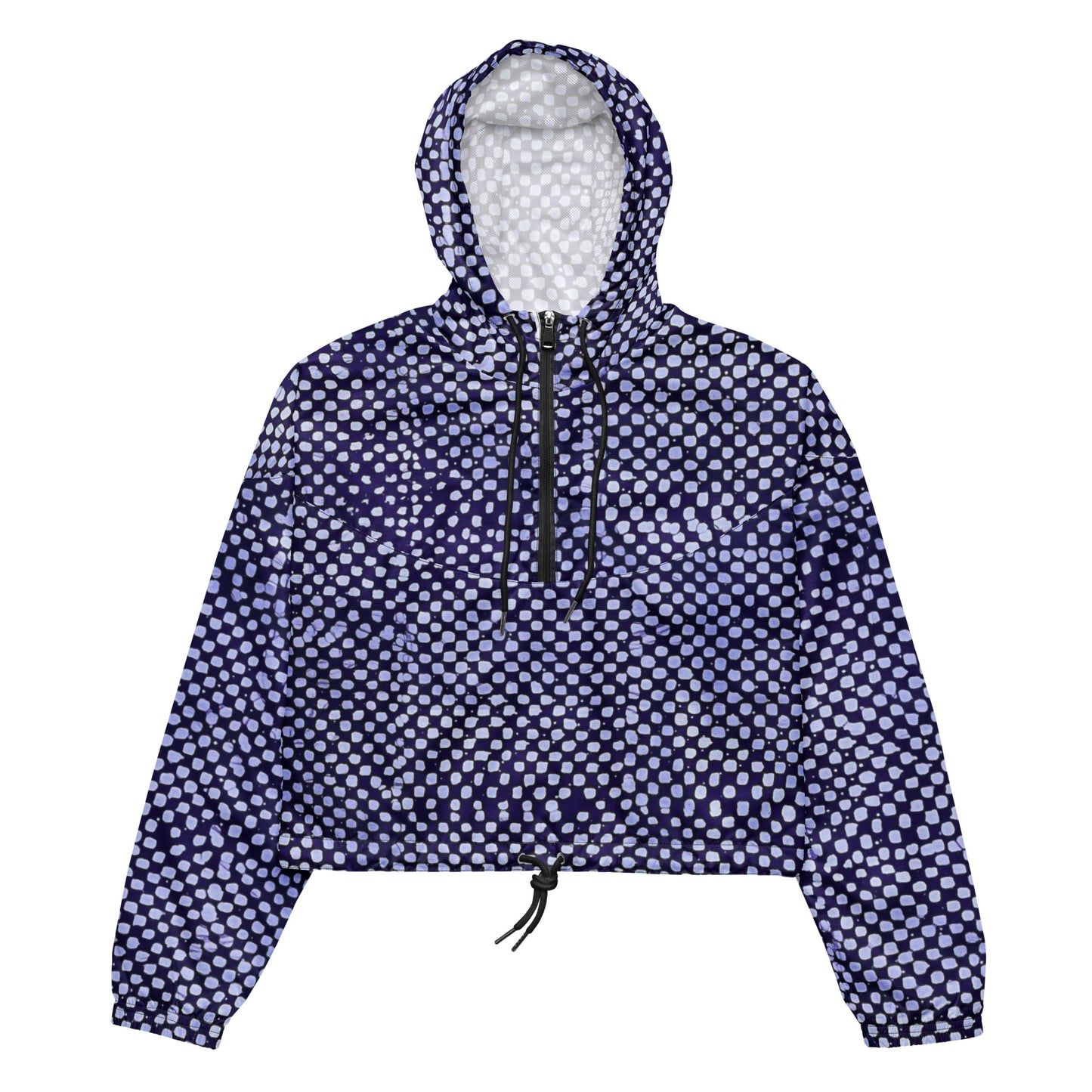 Purple Dot Women’s Cropped Windbreaker