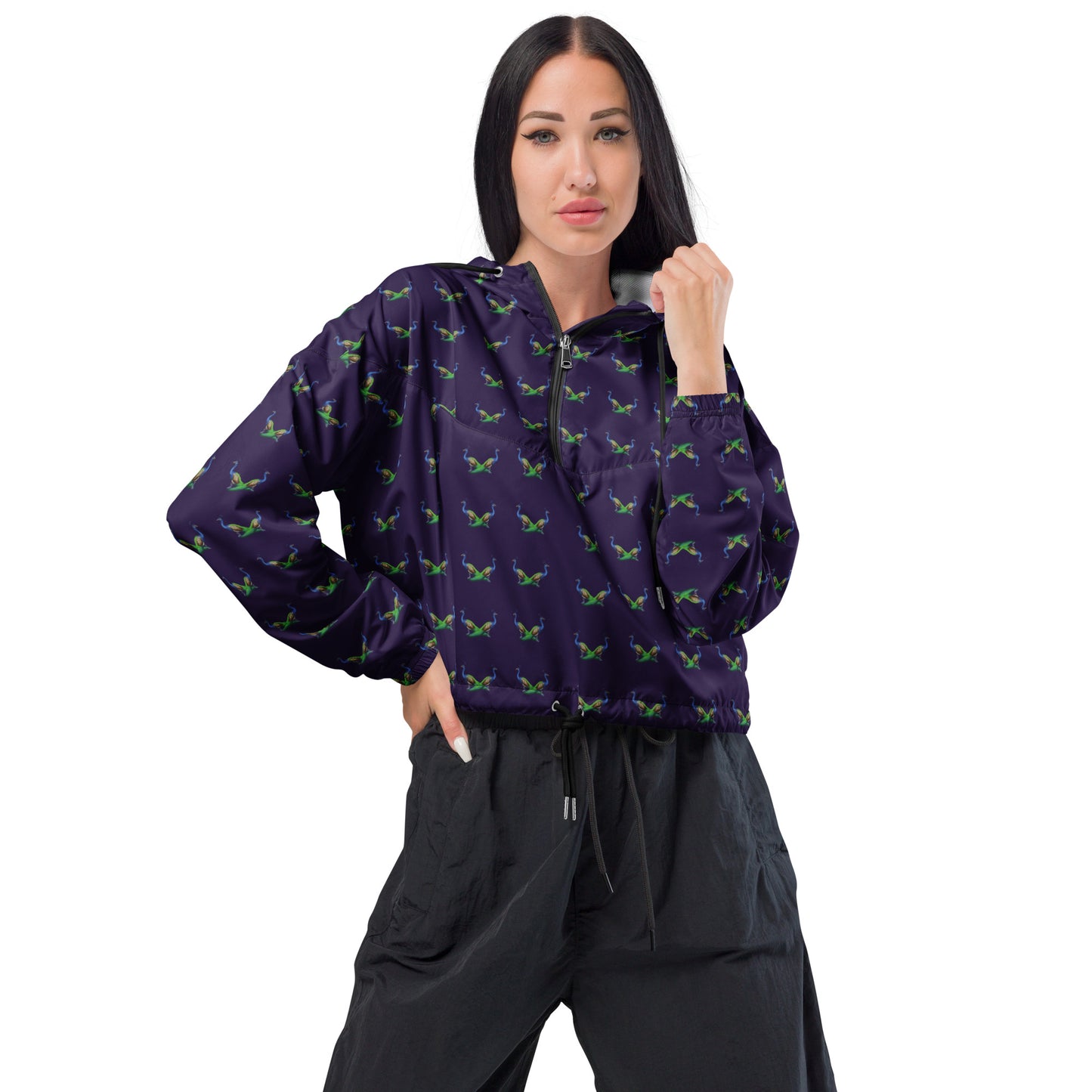 Peacocks Women’s Cropped Windbreaker