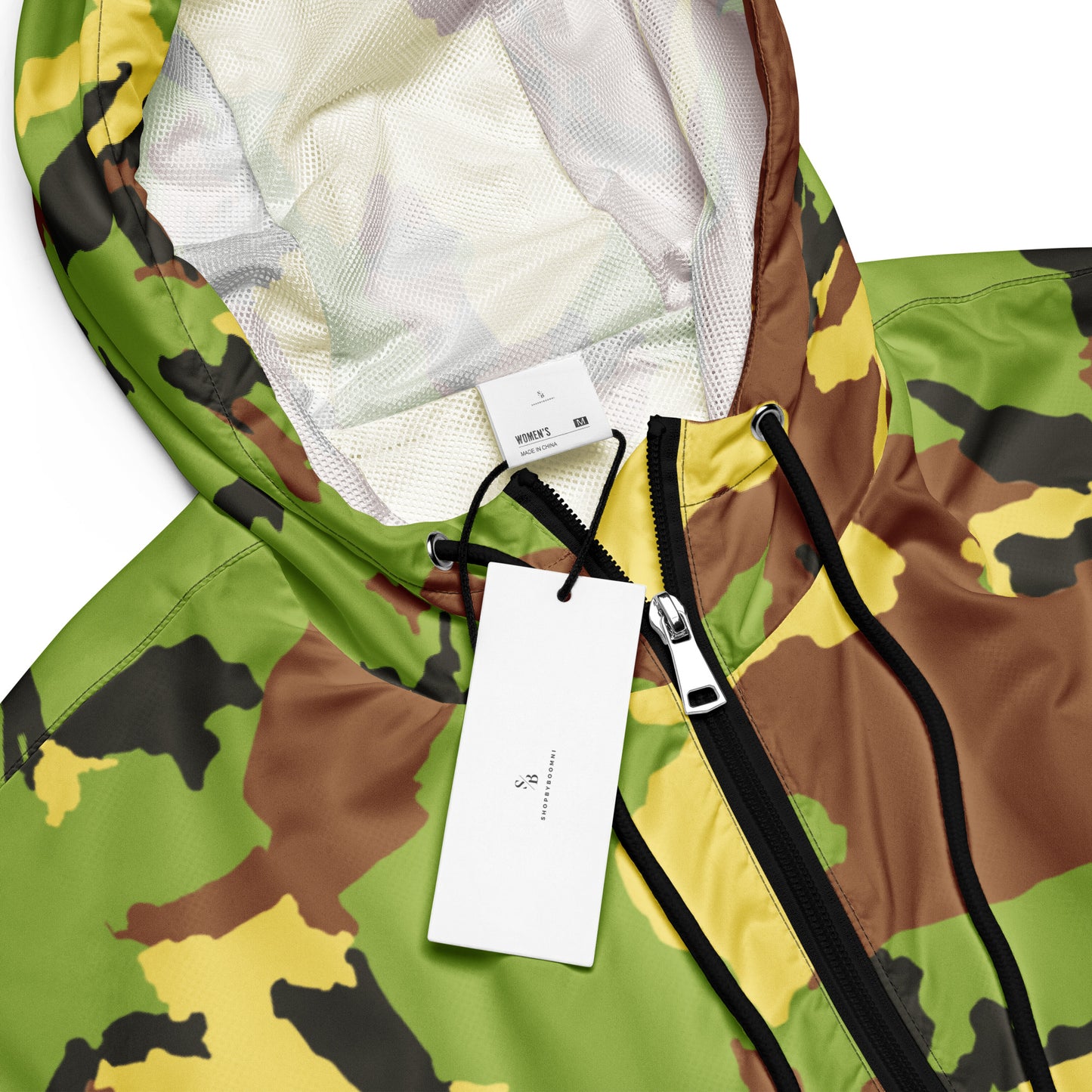 Camo Green Women’s Cropped Windbreaker