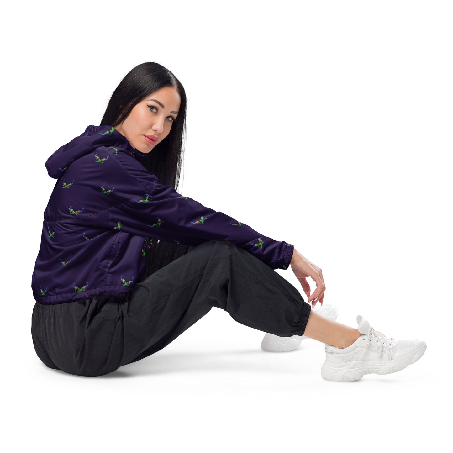 Peacock Women’s Cropped Windbreaker