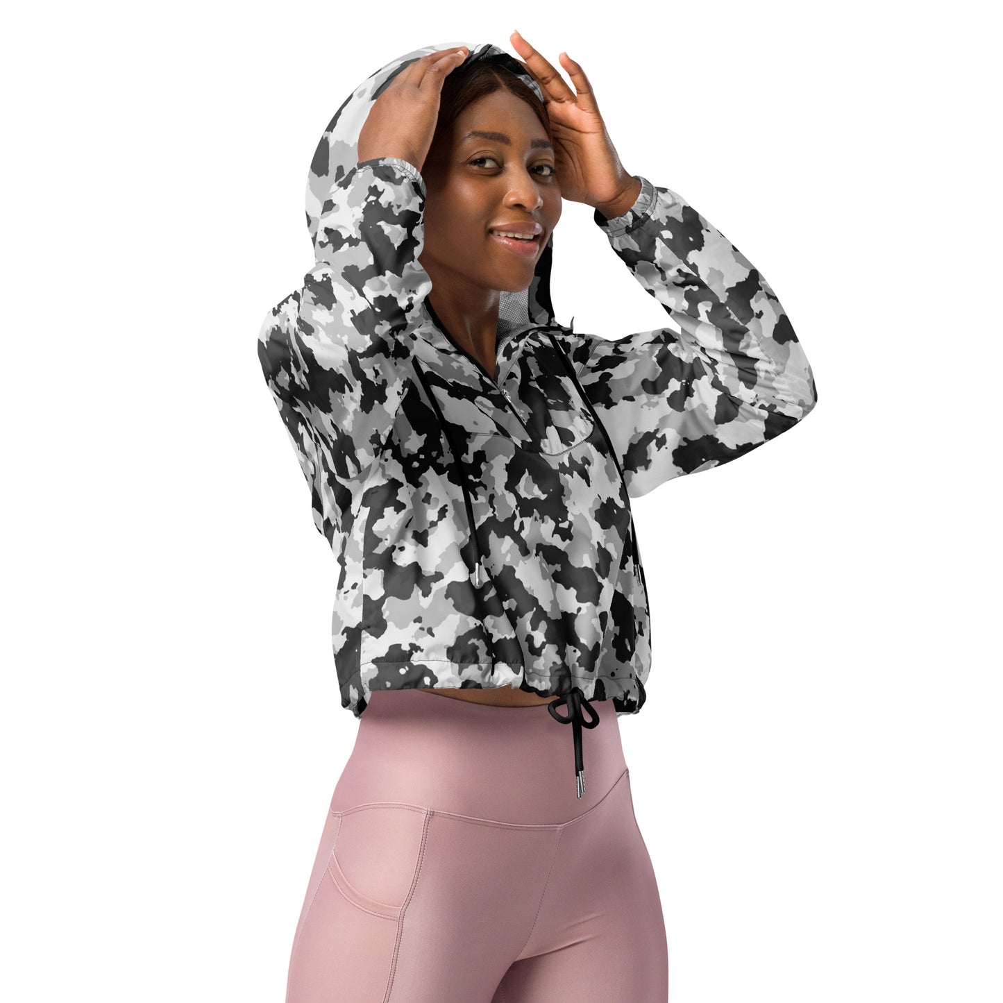 Camouflage Women’s Cropped Windbreaker