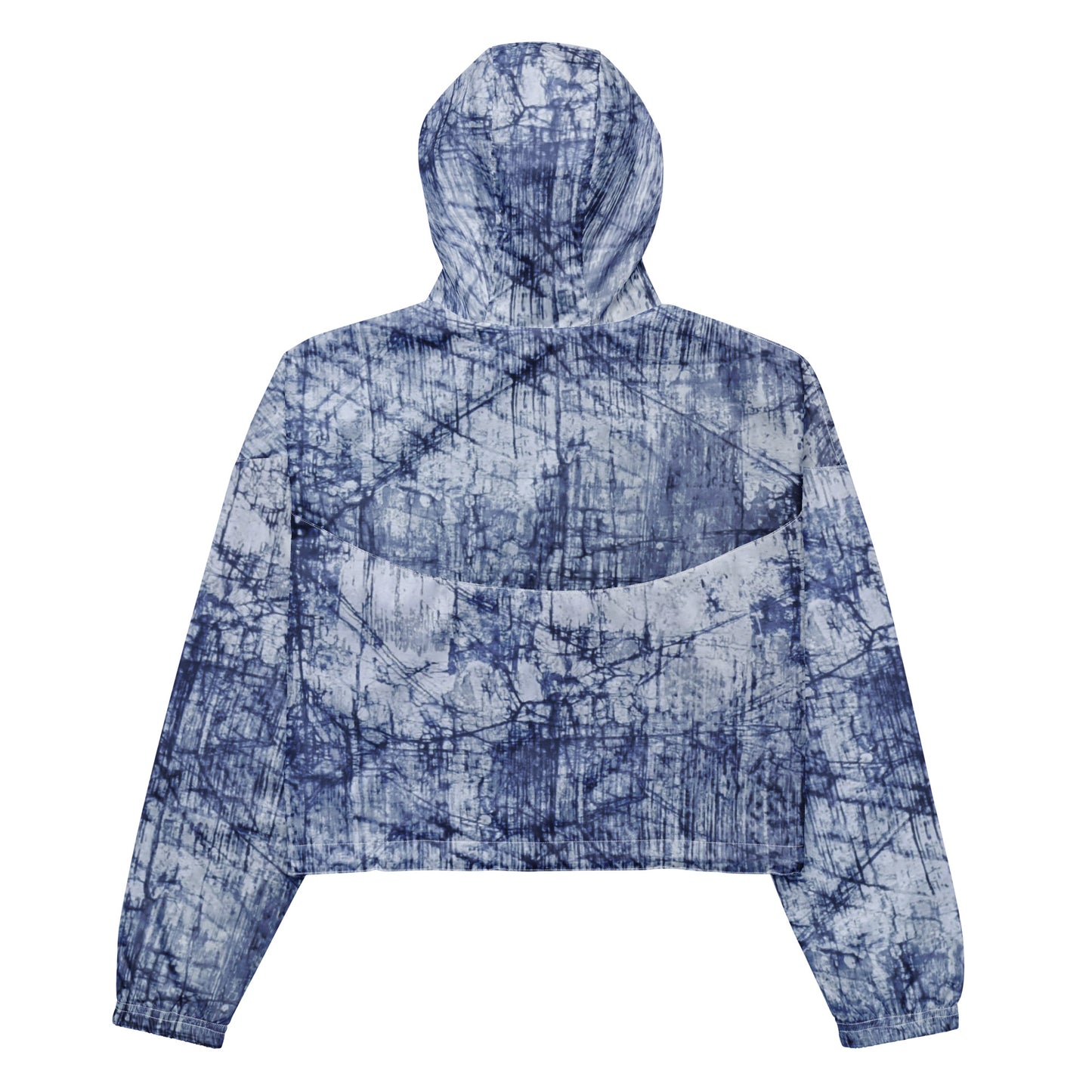 Marble Adire Women’s Cropped Windbreaker