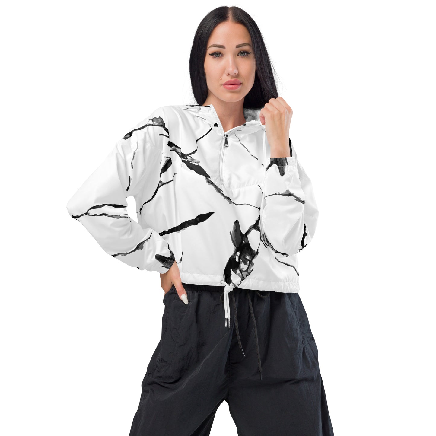 Marble Women’s Cropped Windbreaker