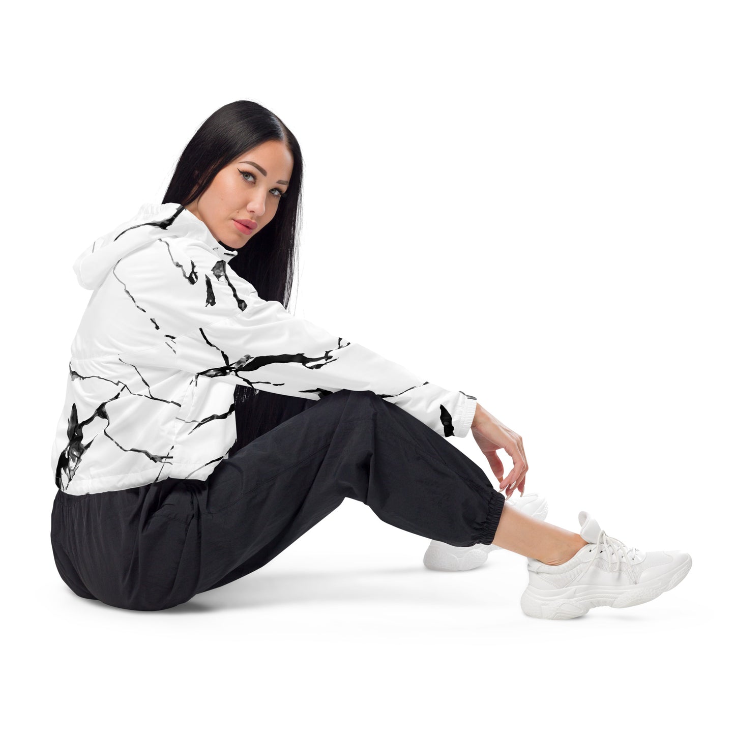 Marble Women’s Cropped Windbreaker