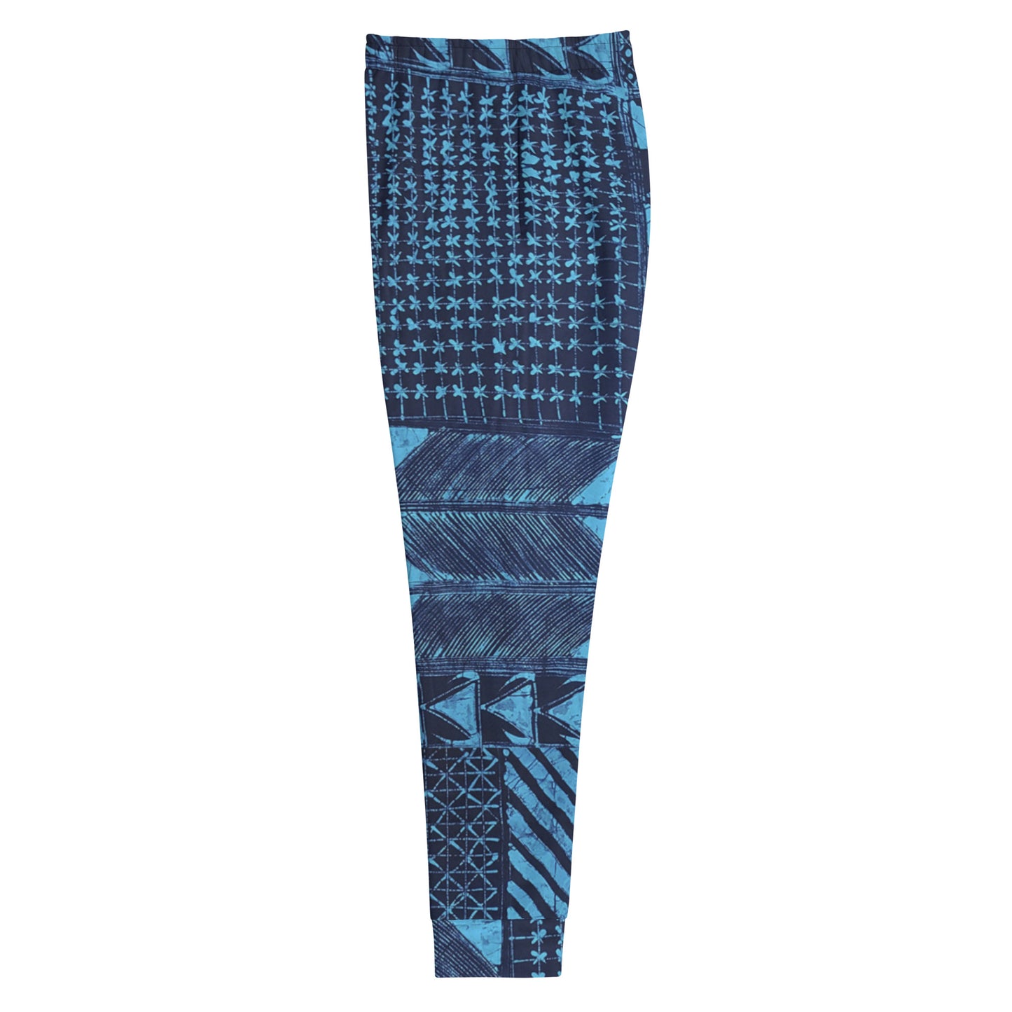 Black And Turquoise Shapes Adire Women's Joggers