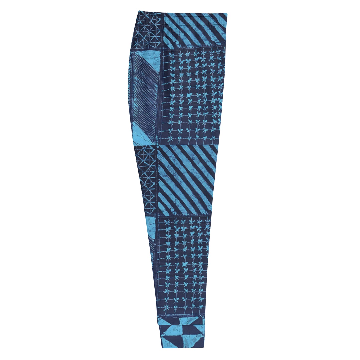 Black And Turquoise Shapes Adire Women's Joggers