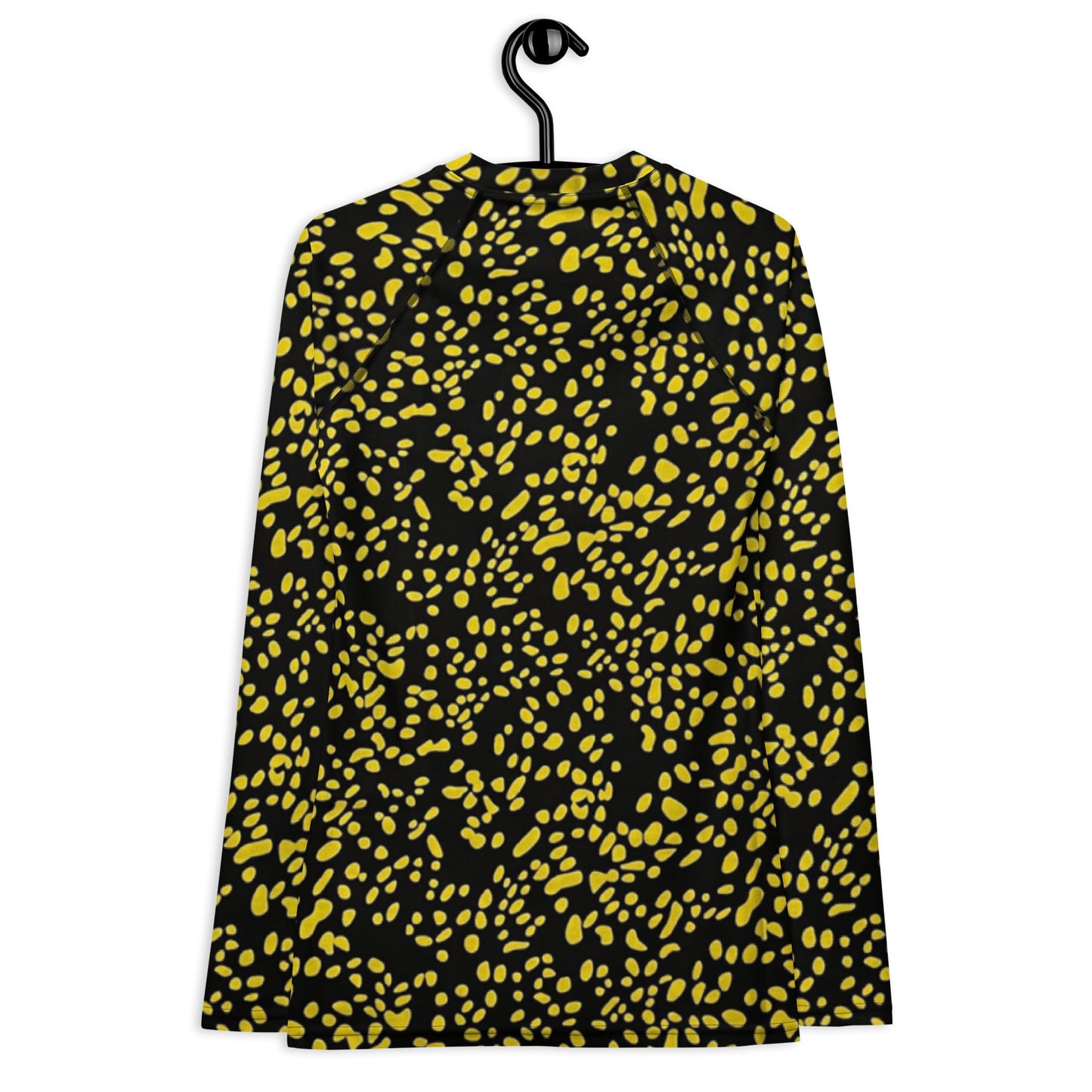 Yellow Dots Adire Women's Rash Guard