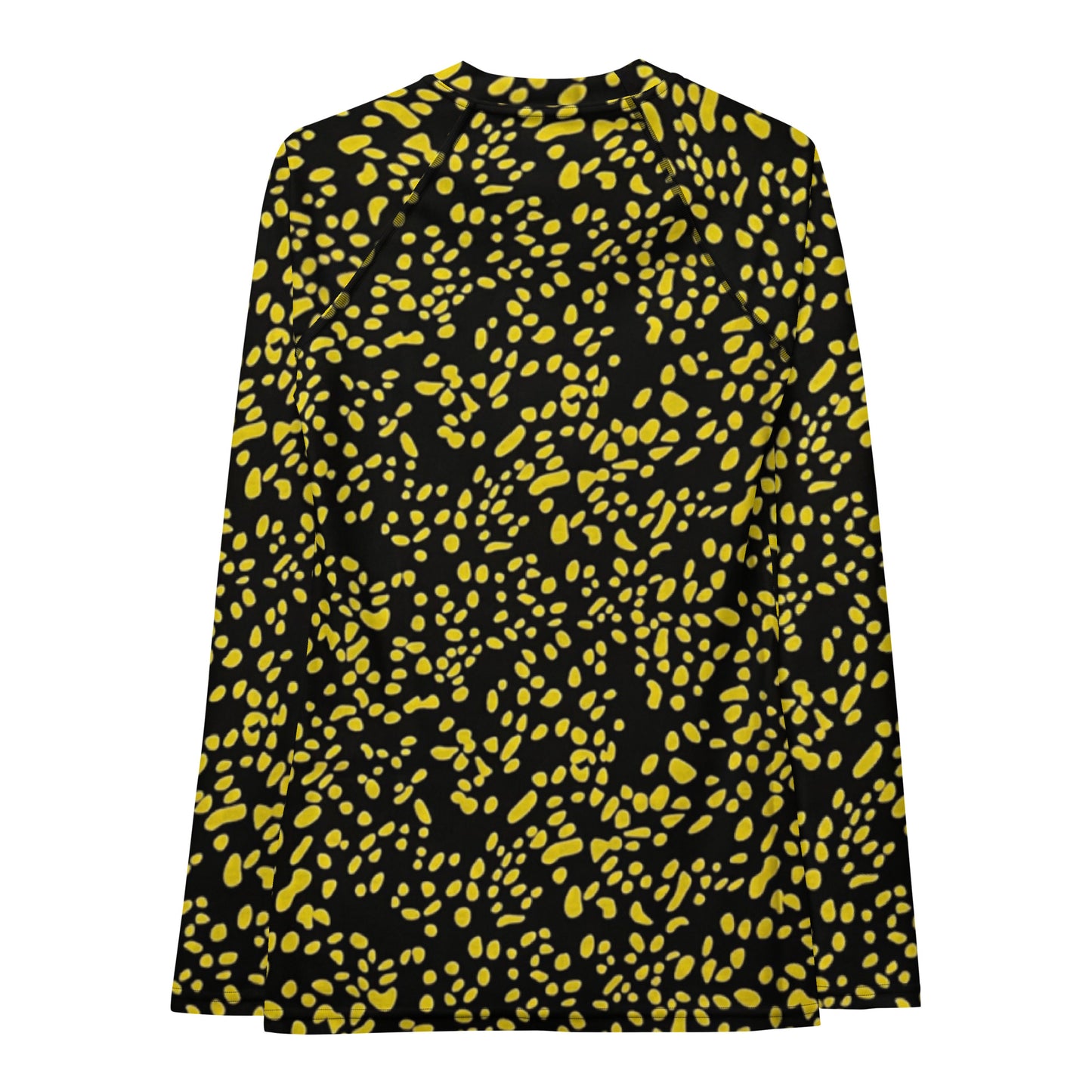 Yellow Dots Adire Women's Rash Guard