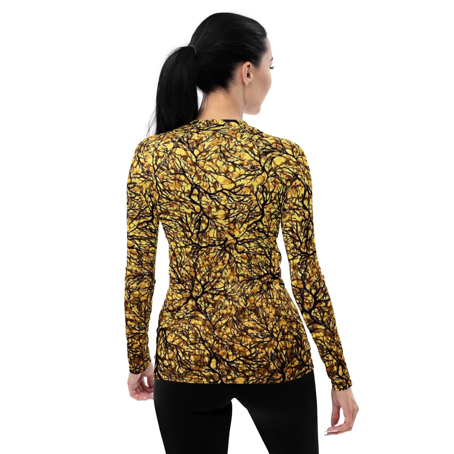 Trees Adire Women's Rash Guard