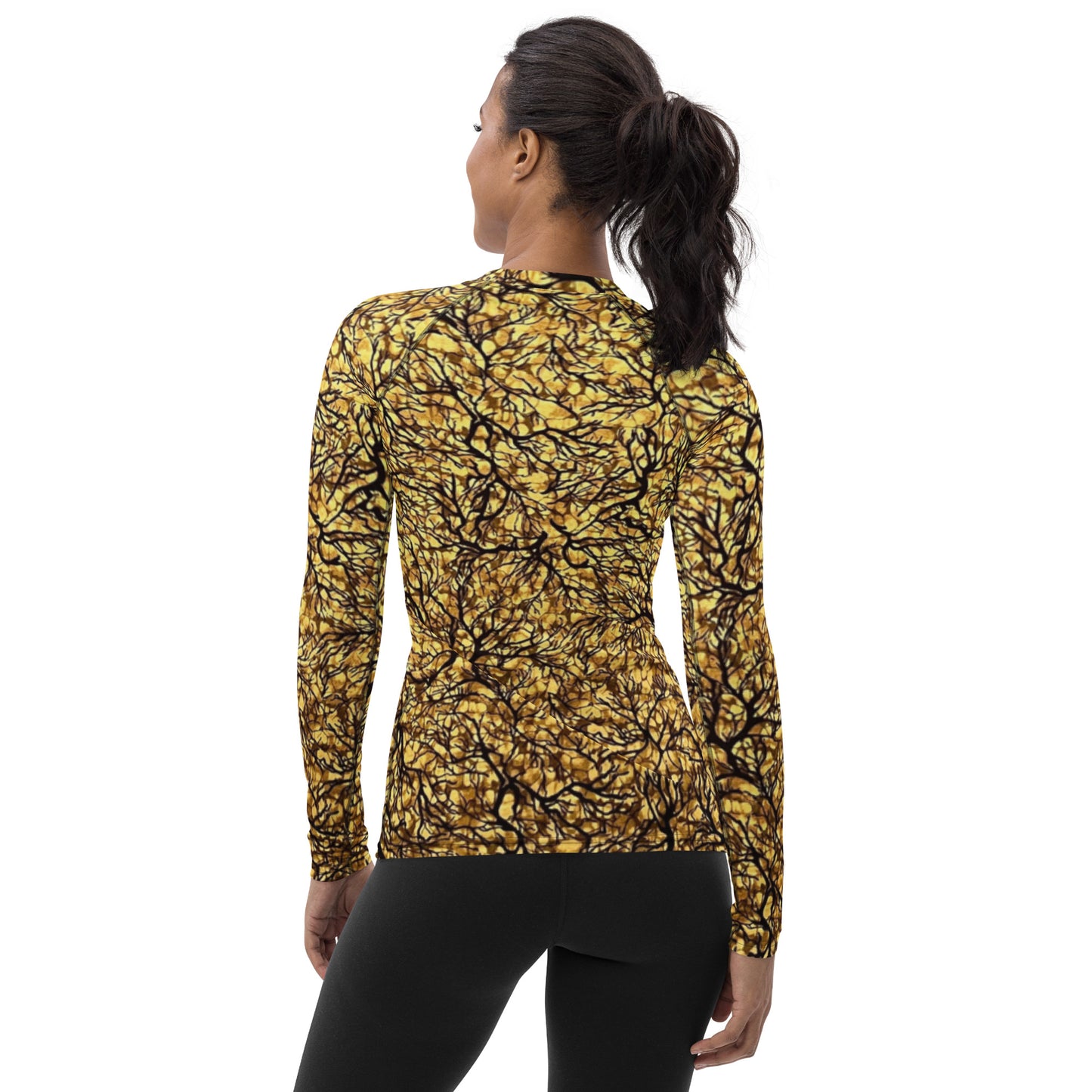 Trees Adire Women's Rash Guard