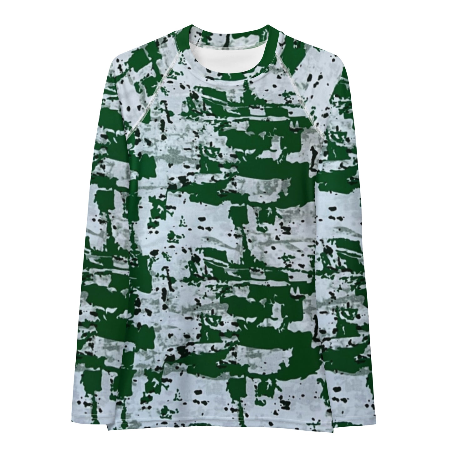 Green Camo Adire Women's Rash Guard