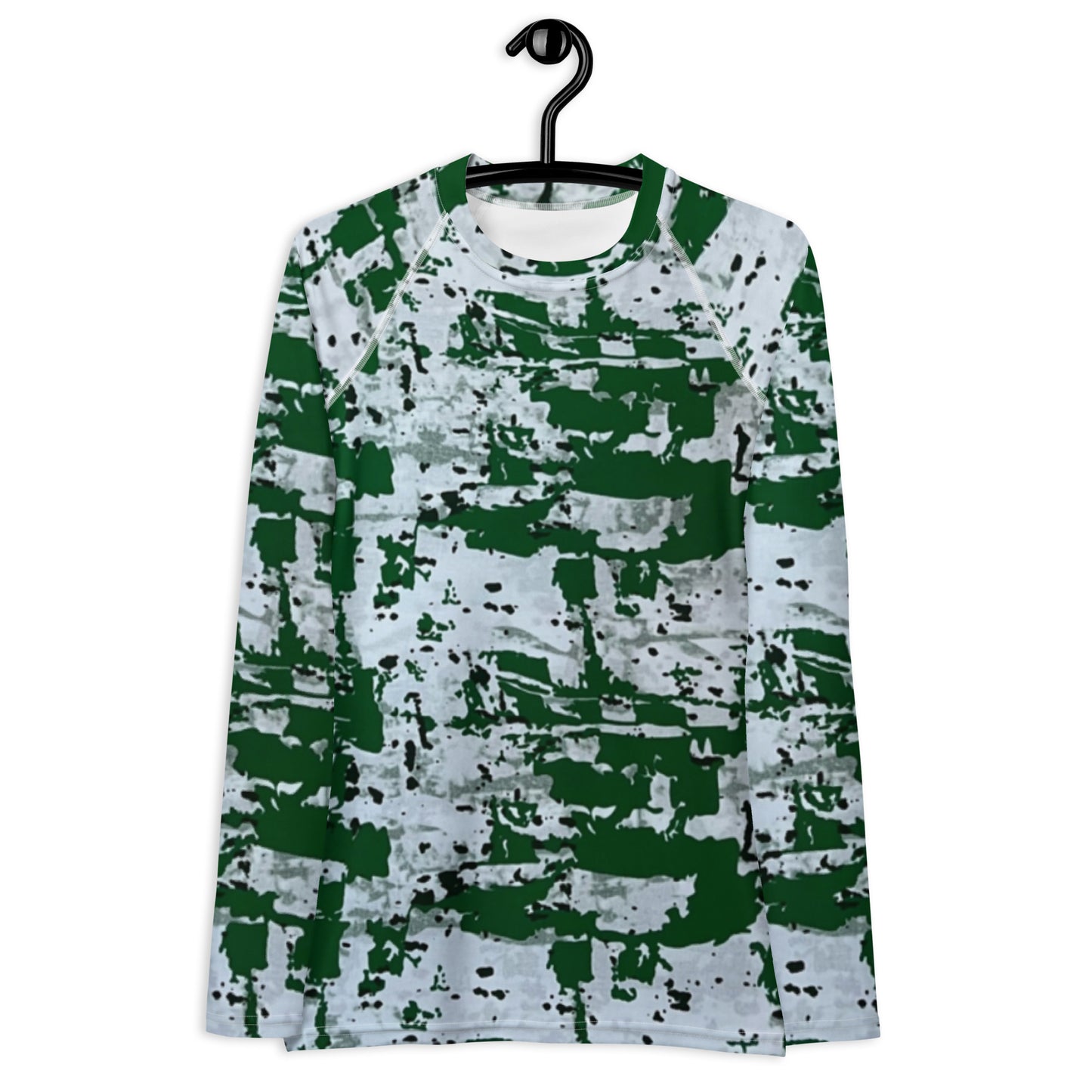 Green Camo Adire Women's Rash Guard