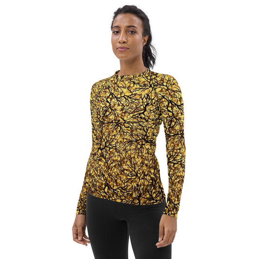 Trees Adire Women's Rash Guard