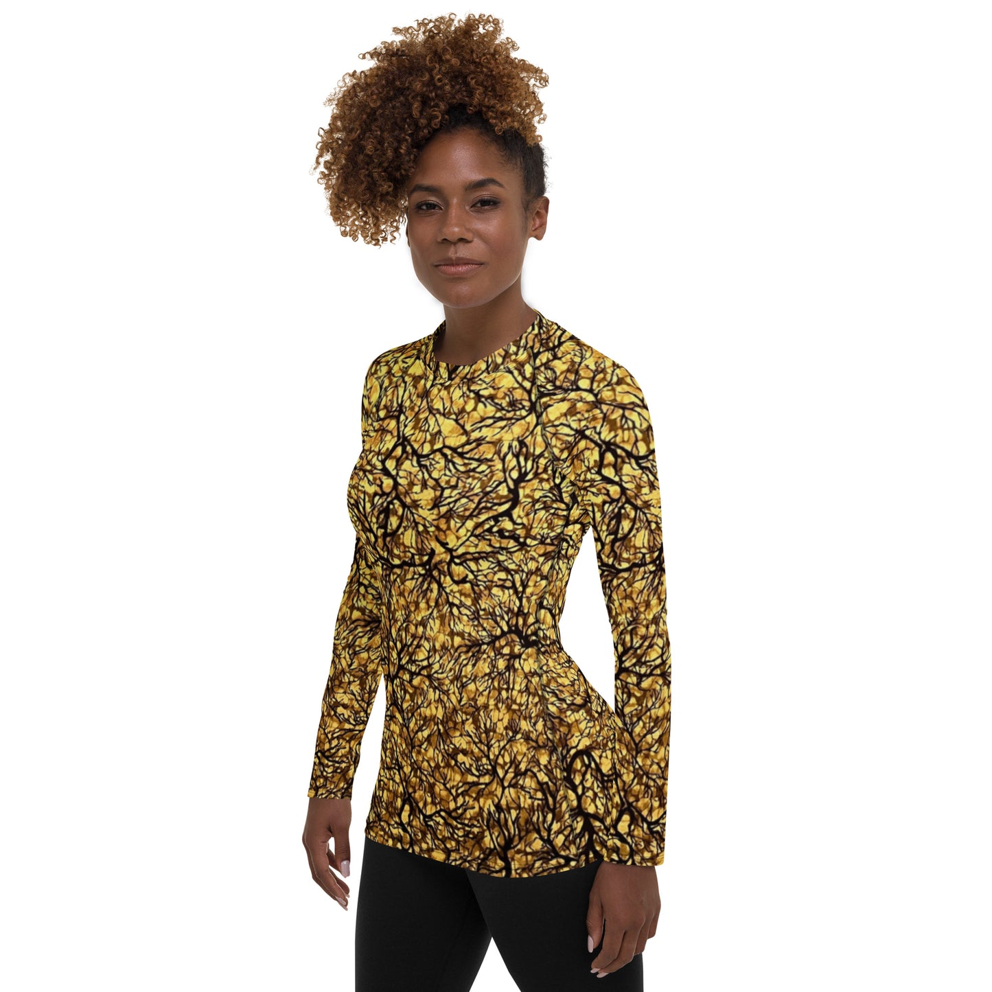 Trees Adire Women's Rash Guard