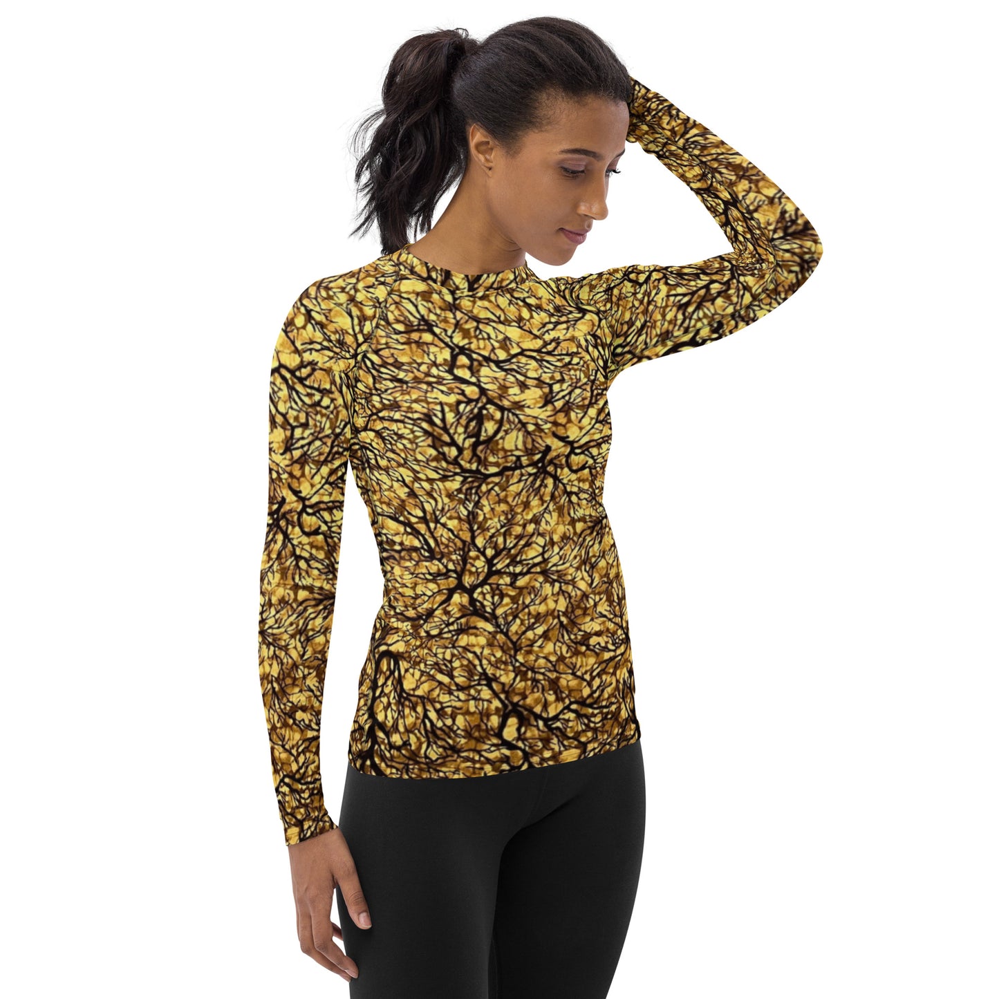 Trees Adire Women's Rash Guard