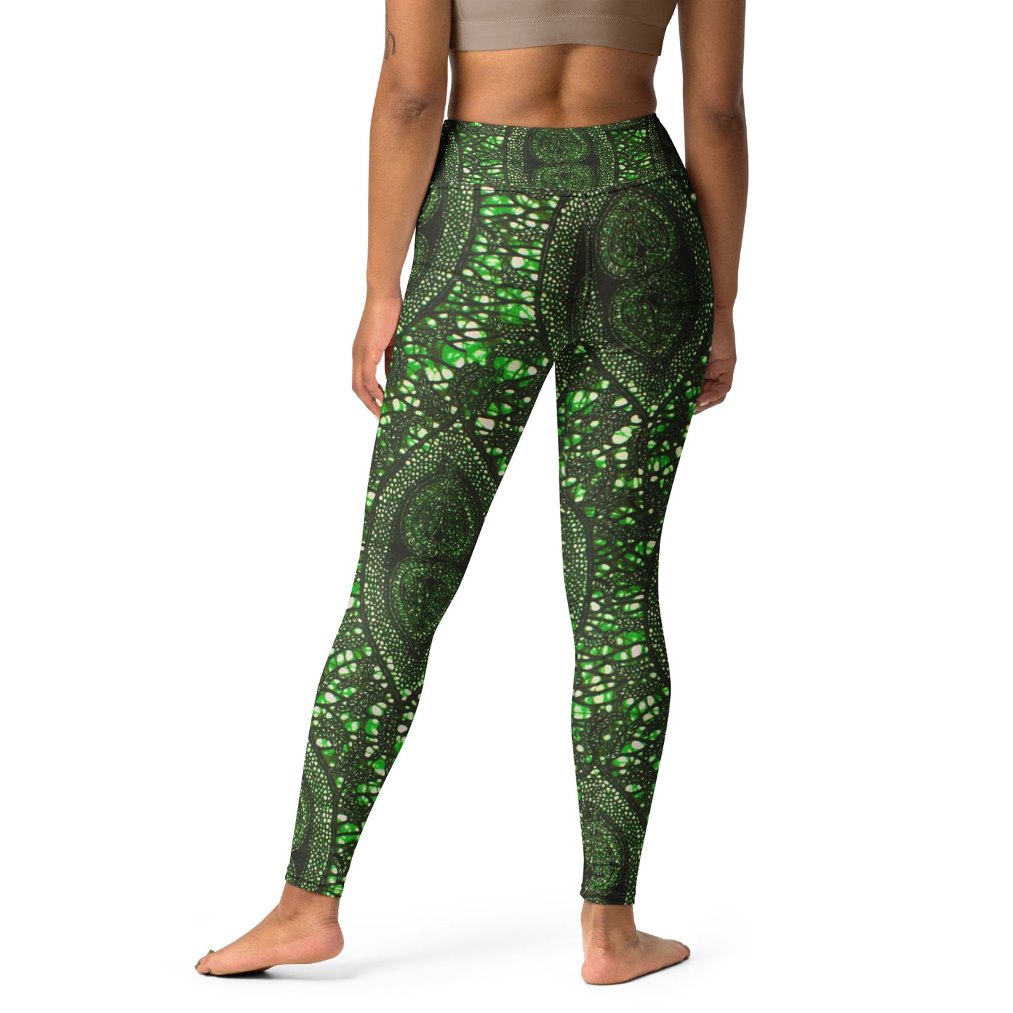 Green Peas Ankara Leggings