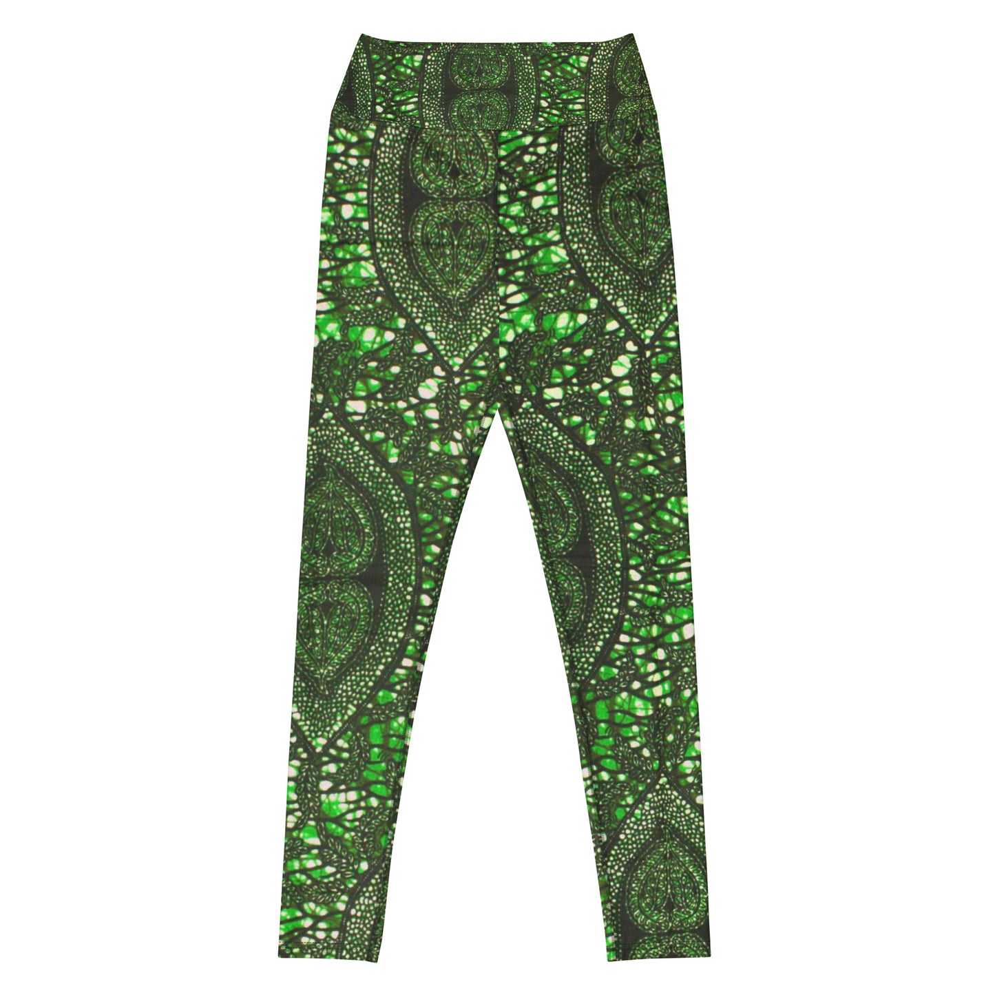 Green Peas Ankara Leggings