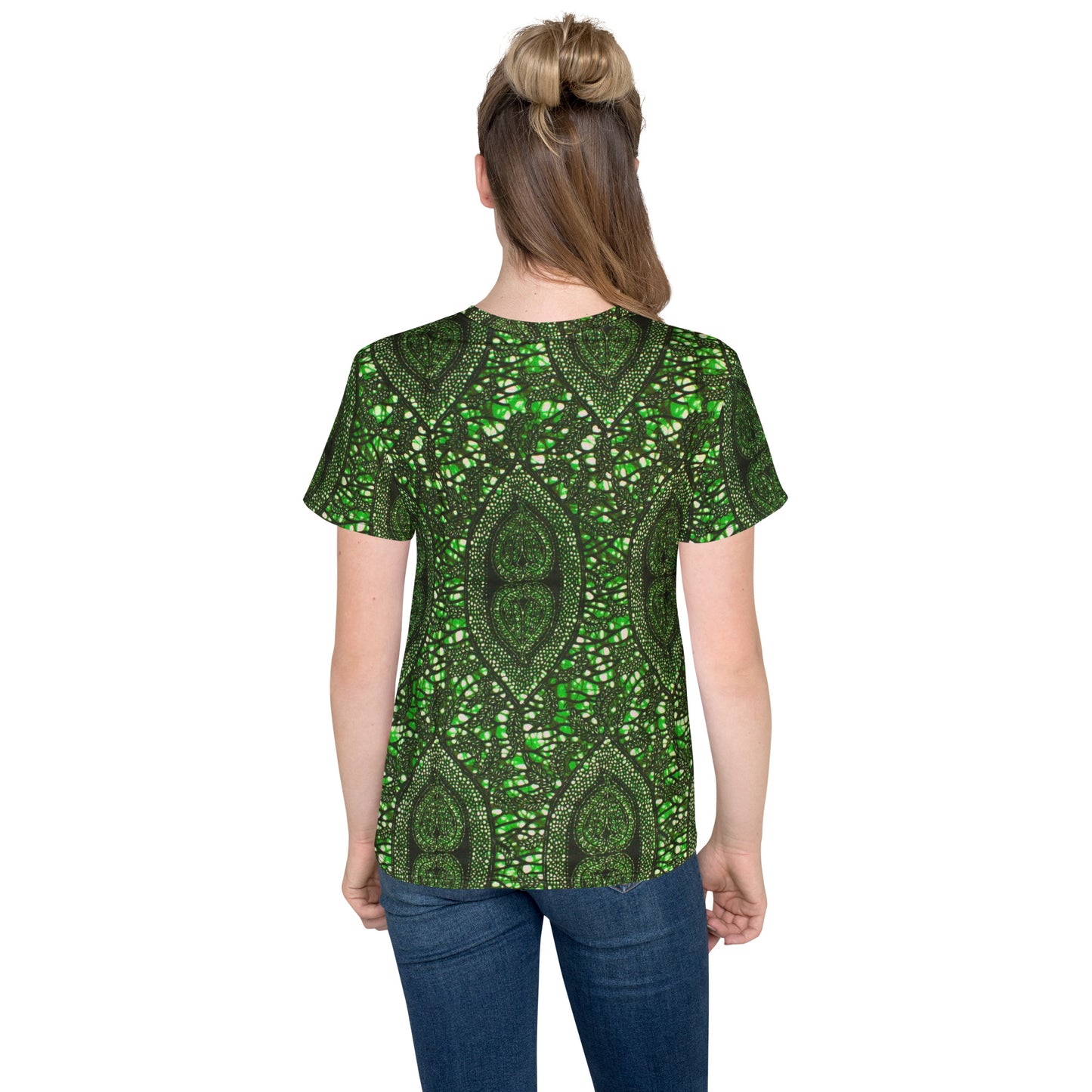 Green Peas Ankara Youth Crew Neck T-shirt