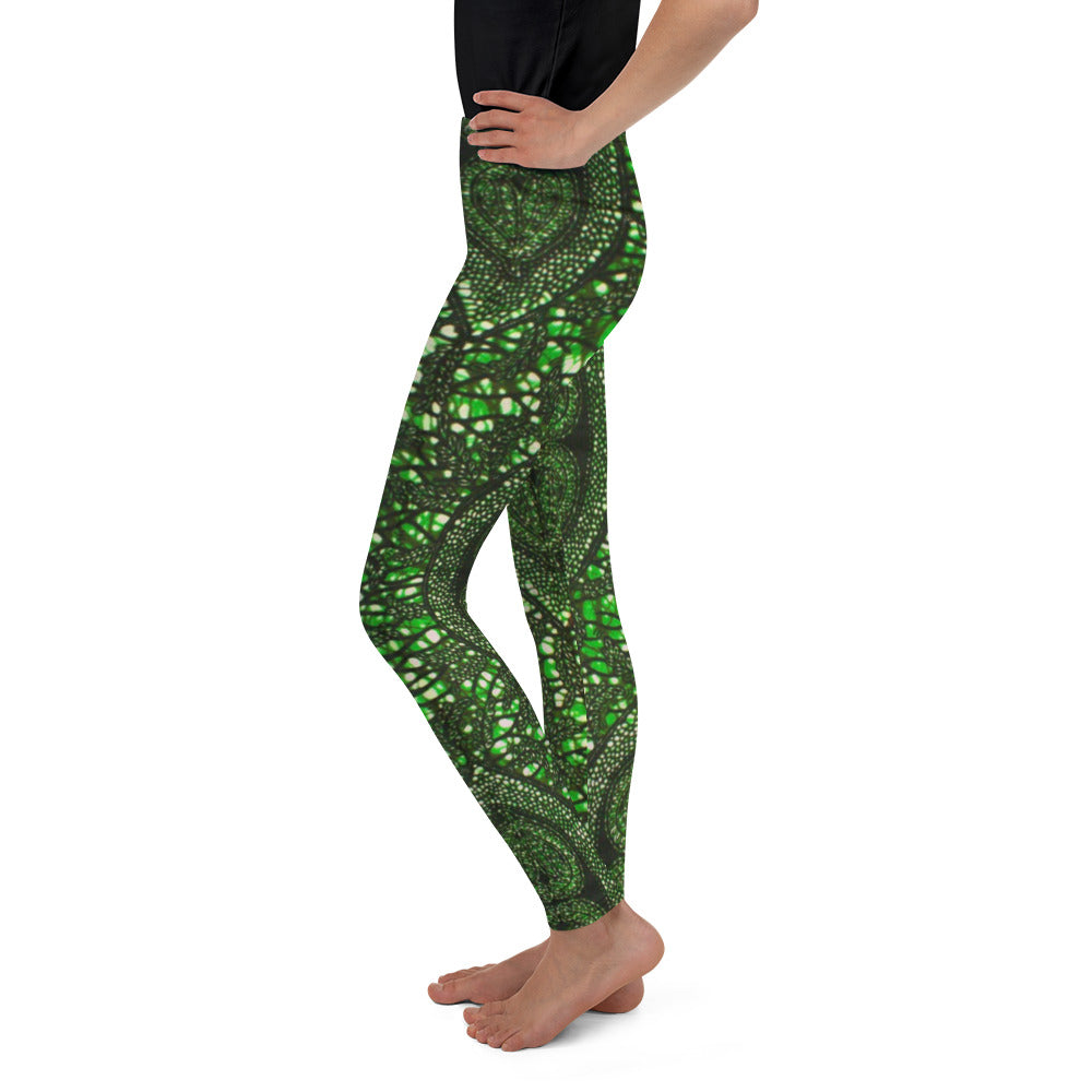 Green Peas Ankara Youth Leggings