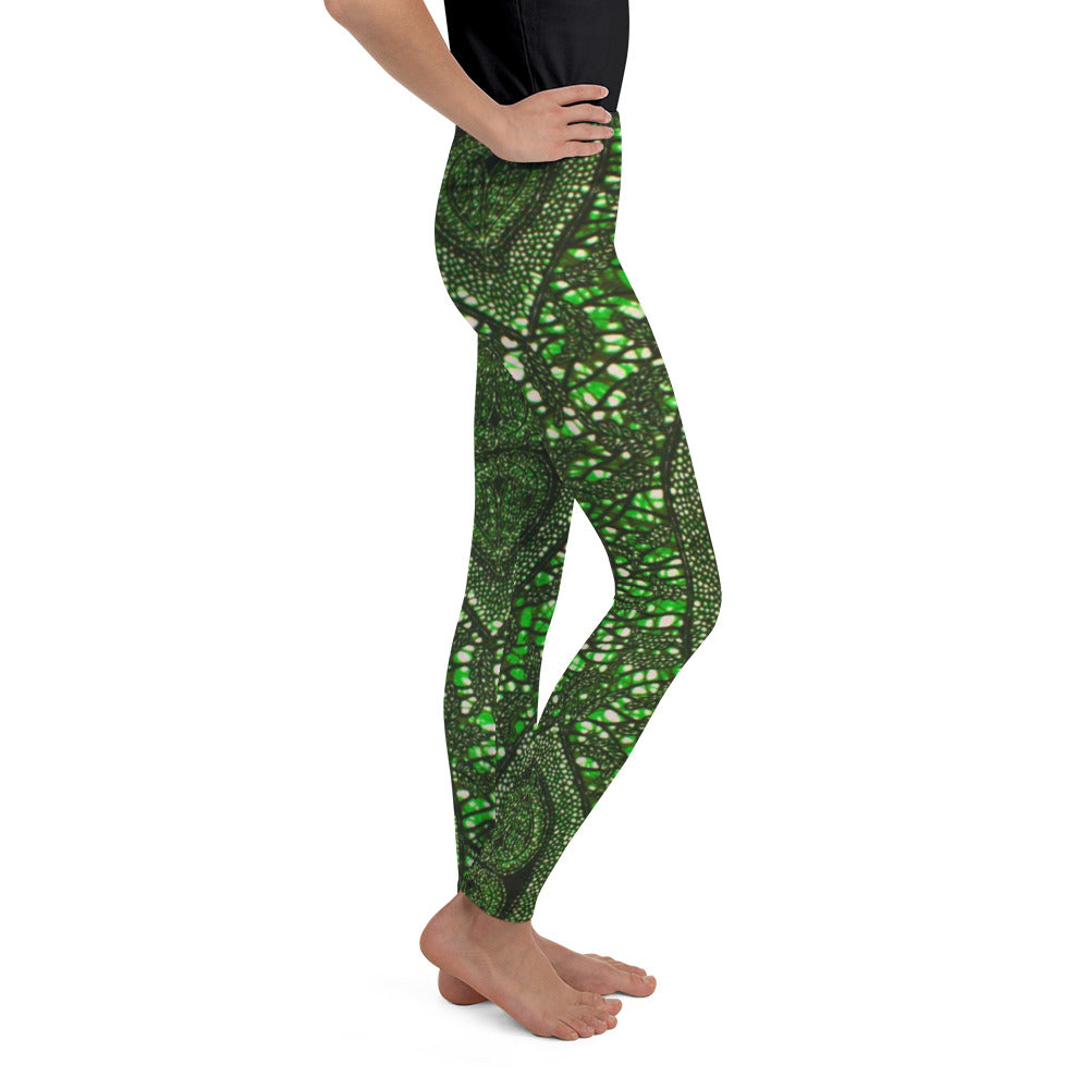 Green Peas Ankara Youth Leggings