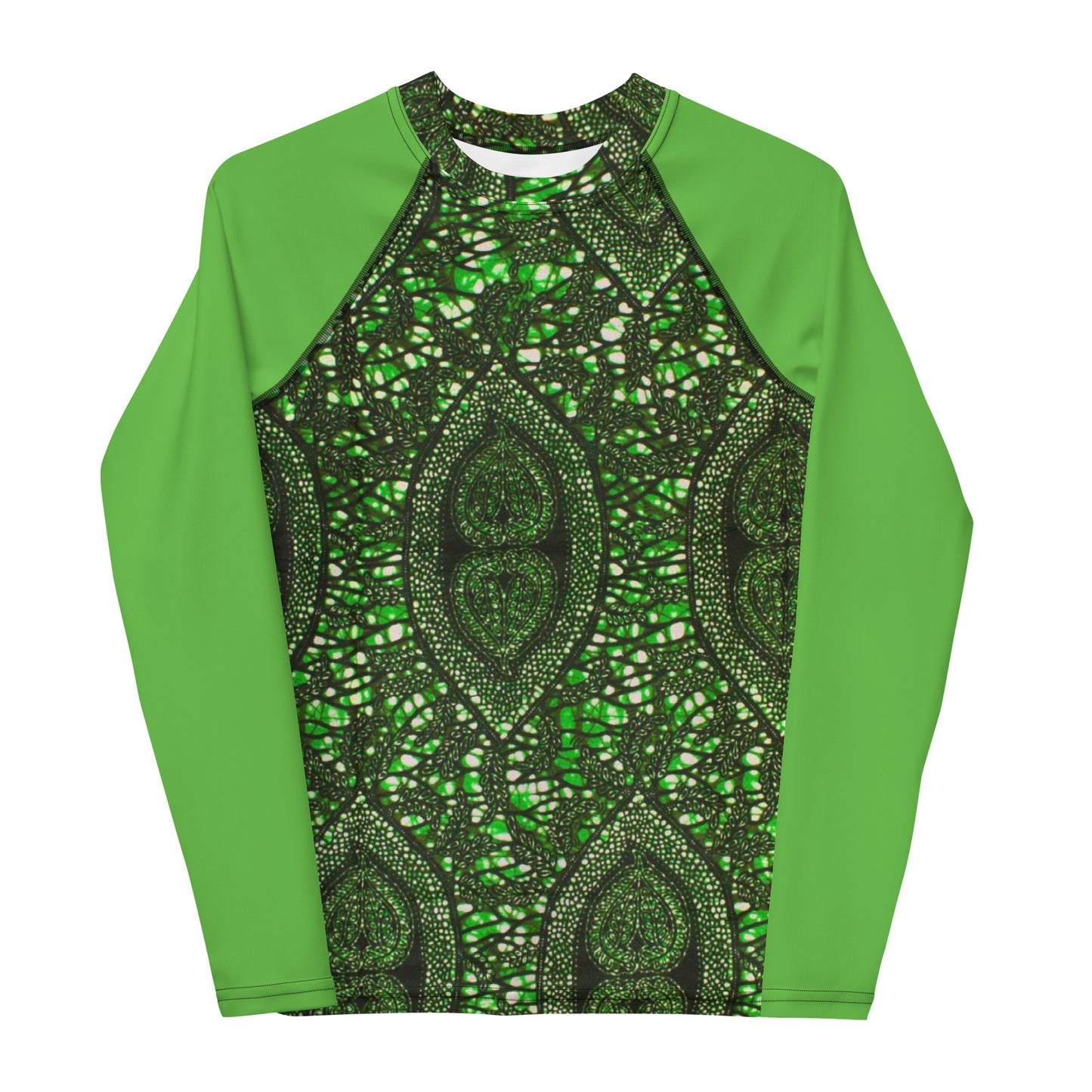 Green Peas Ankara Youth Rash Guard