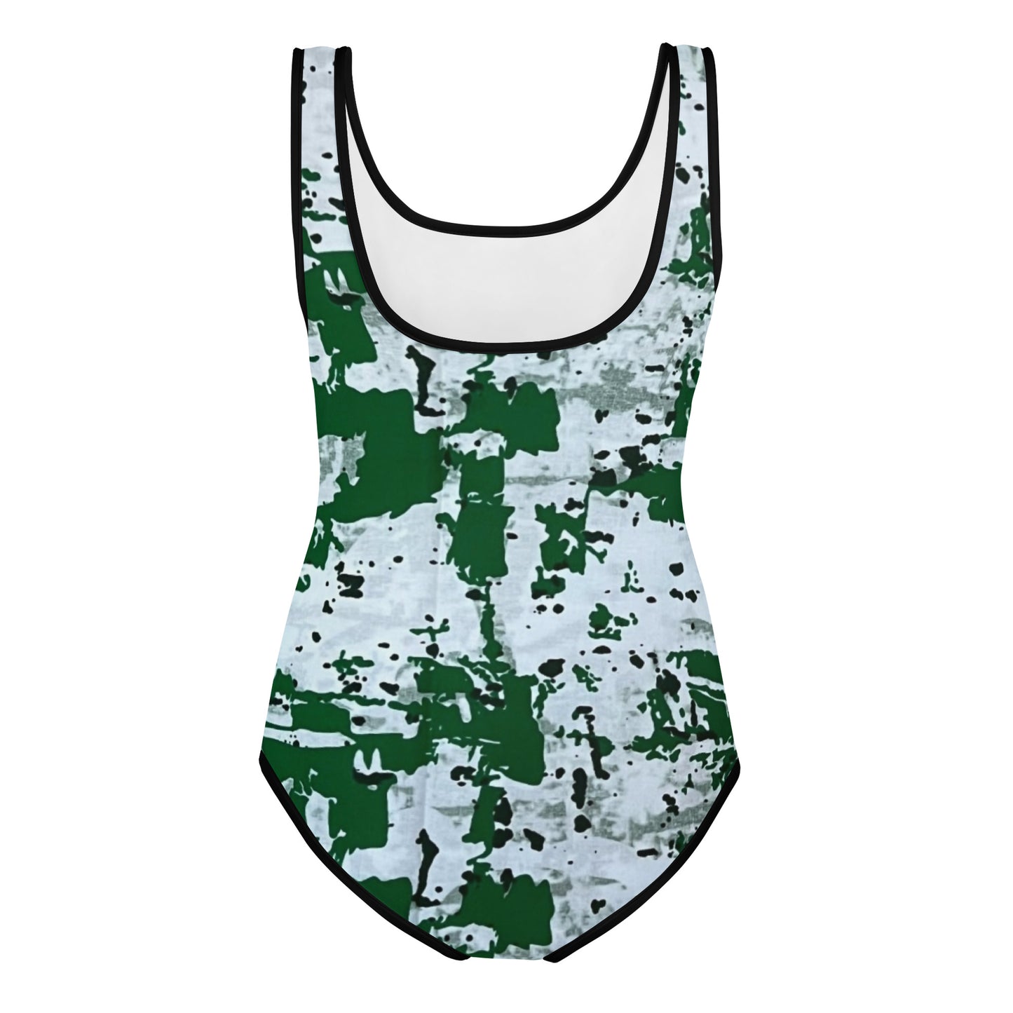 Green Camo Adire Youth Swimsuit