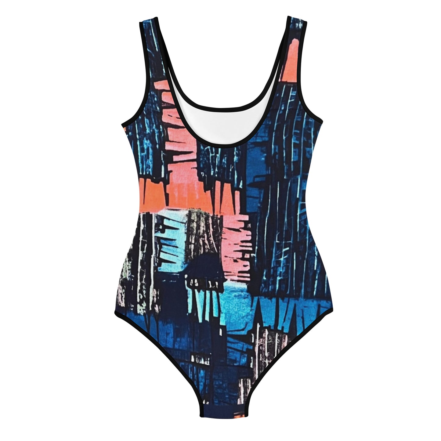 Colourful Adire Youth Swimsuit