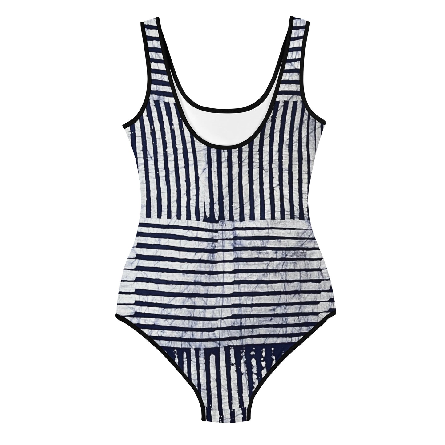 Stripey Adire Youth Swimsuit